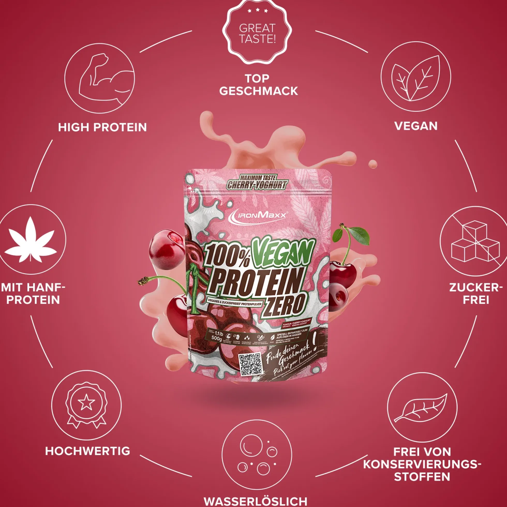 100% Vegan Protein Zero (500g)