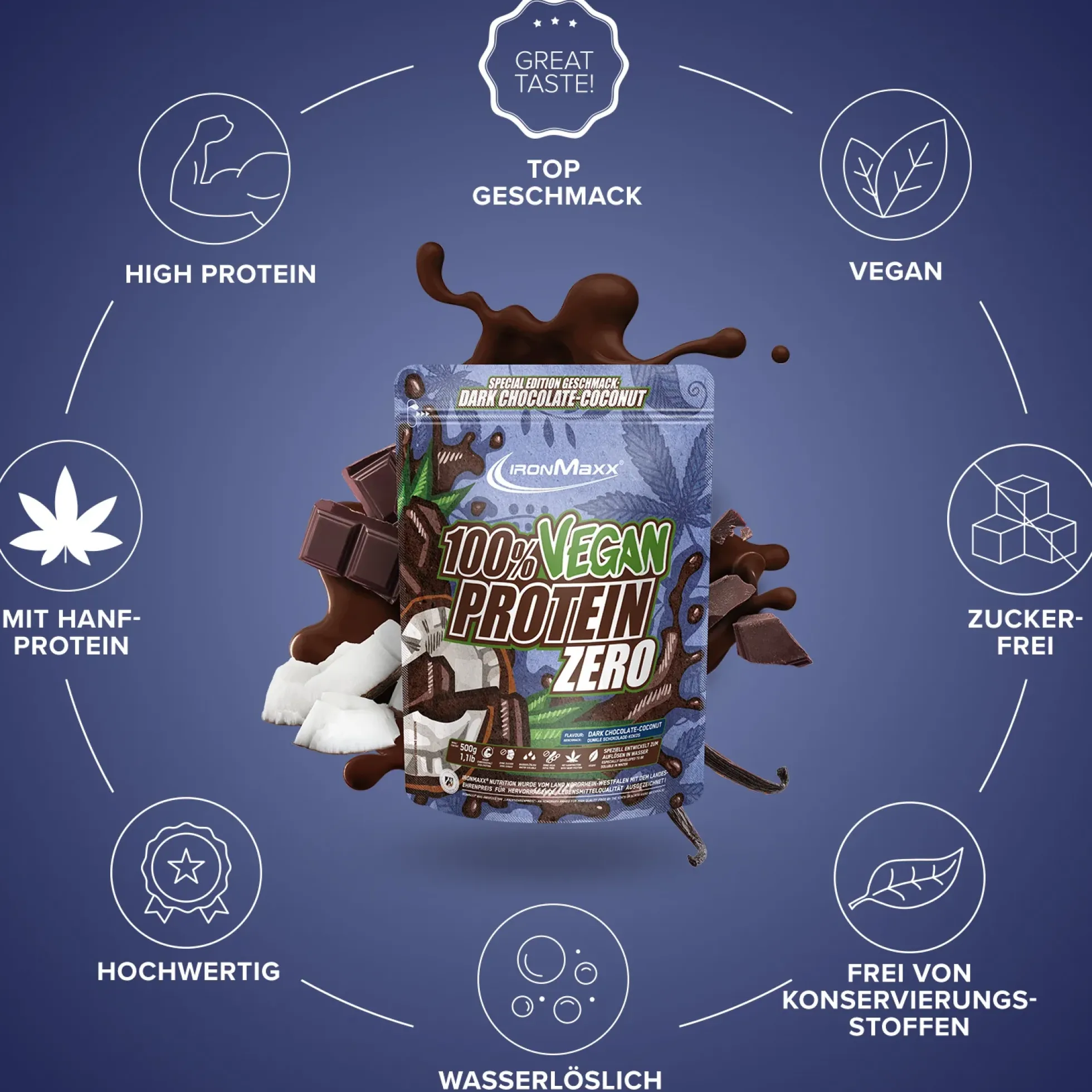 100% Vegan Protein Zero (500g)