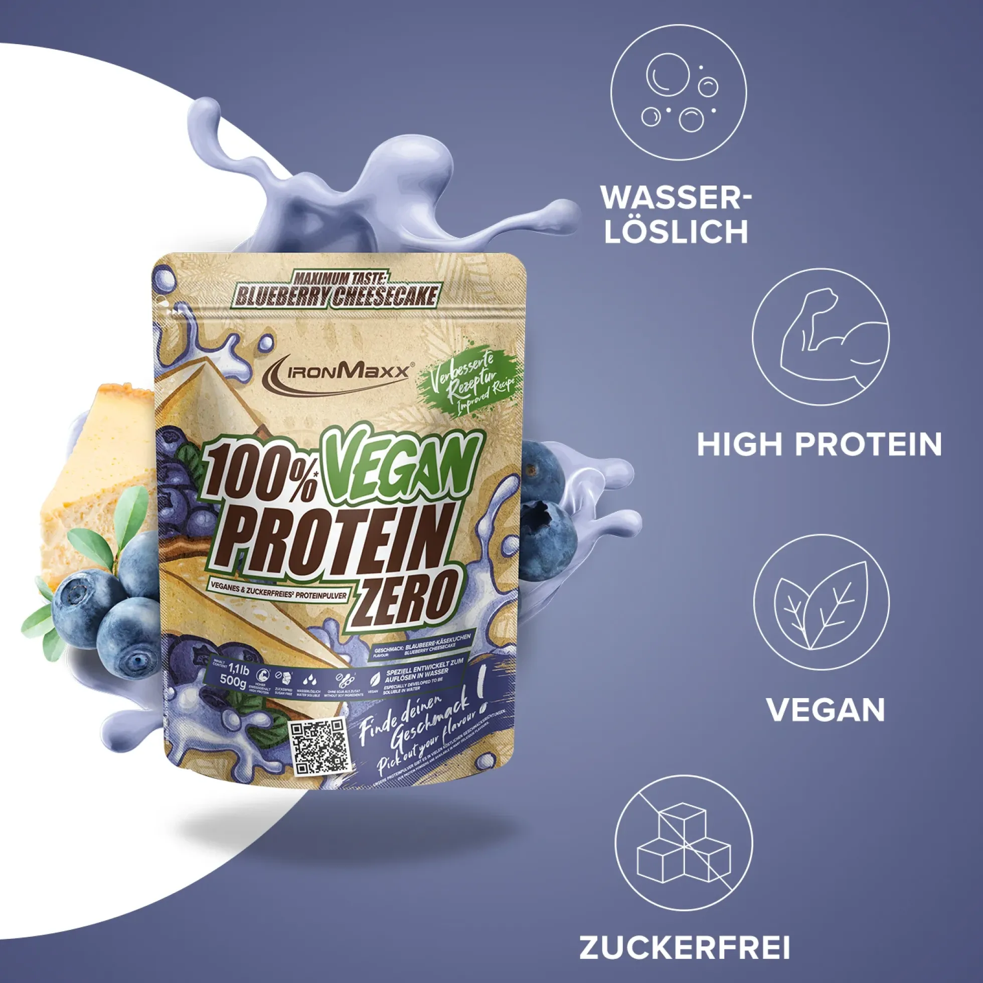 100% Vegan Protein Zero (500g)