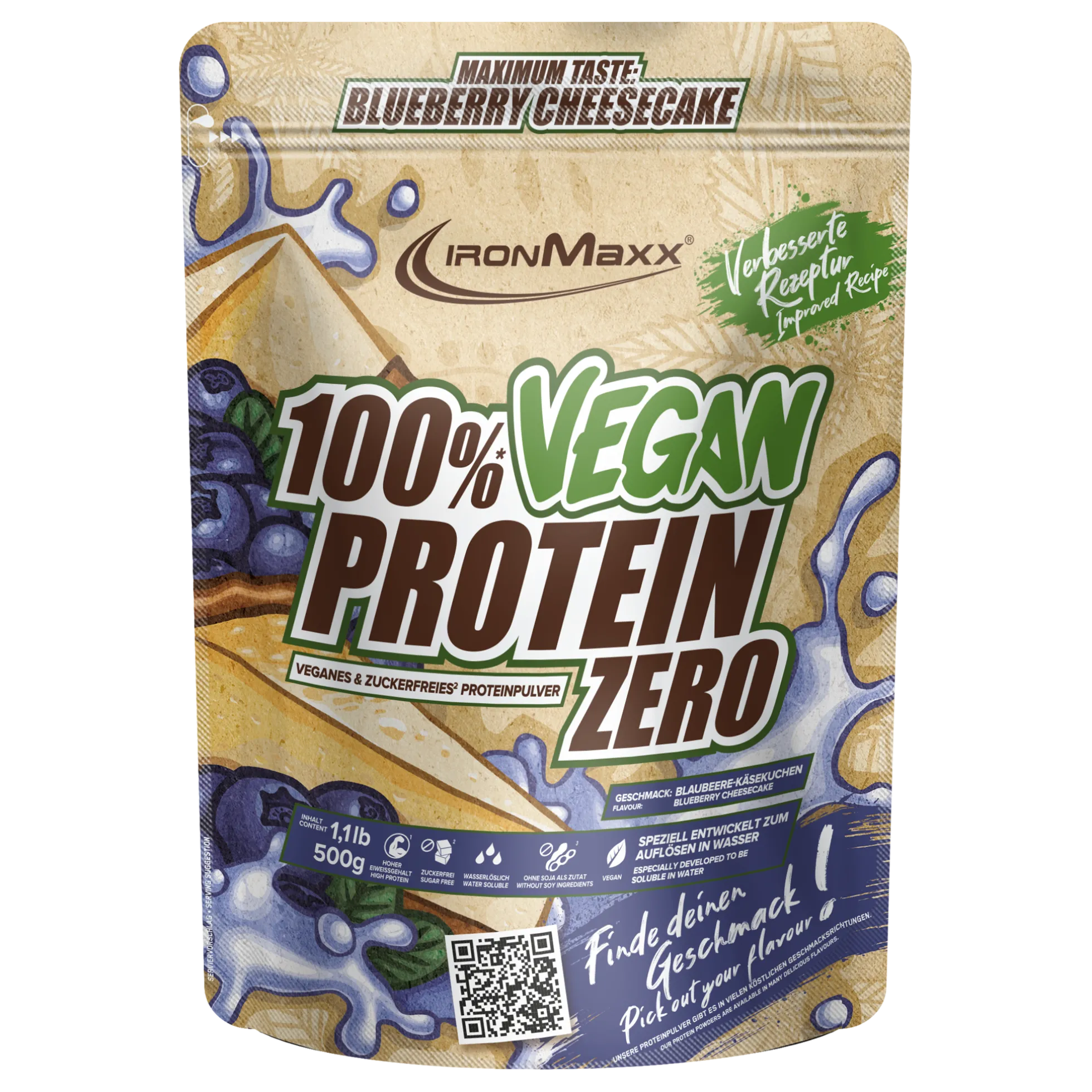 100% Vegan Protein Zero (500g)