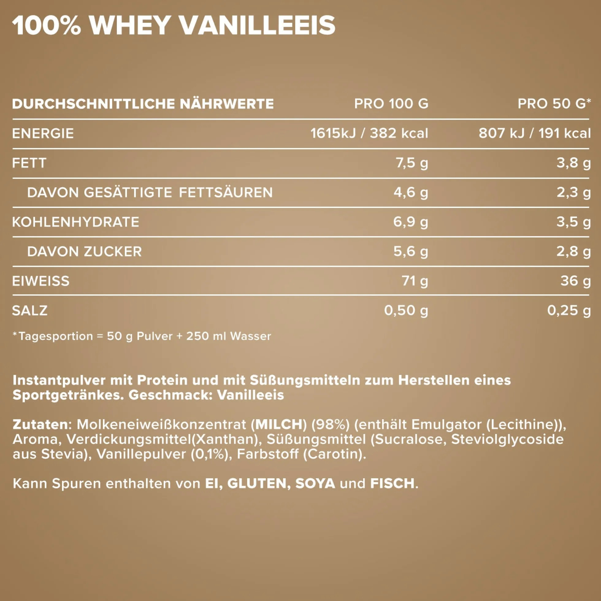 100% Whey Protein (500g)