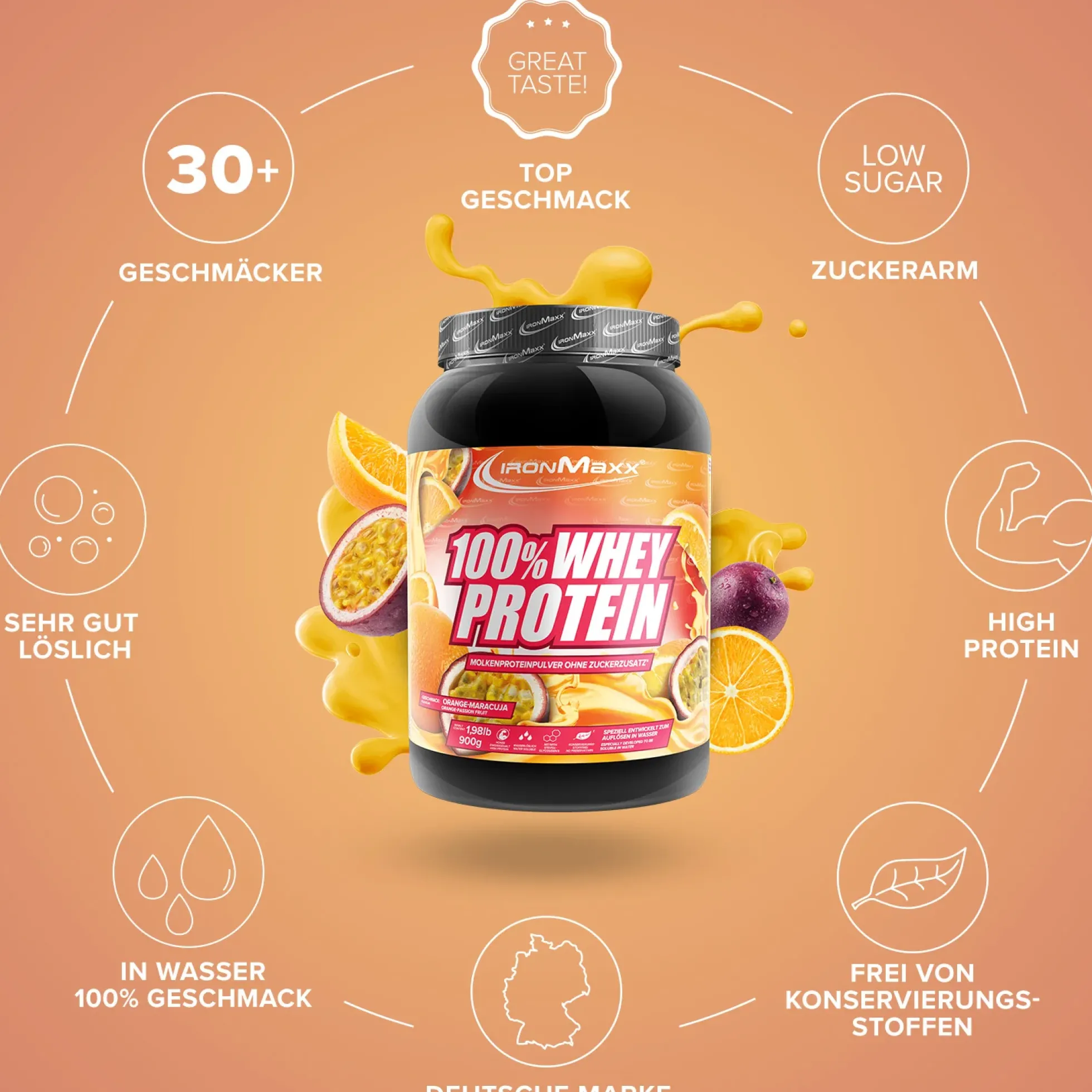 100% Whey Protein (900g)