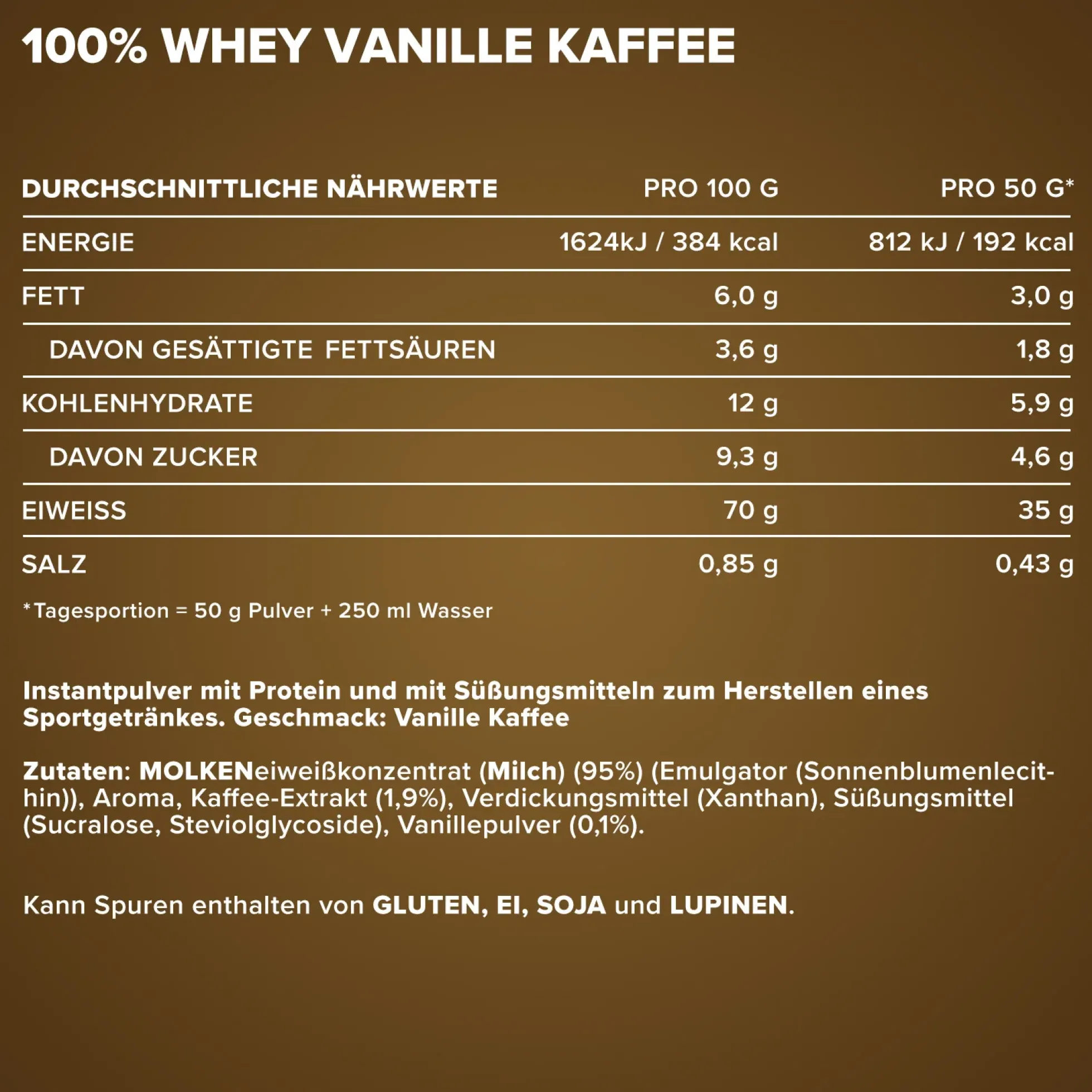 100% Whey Protein (500g)