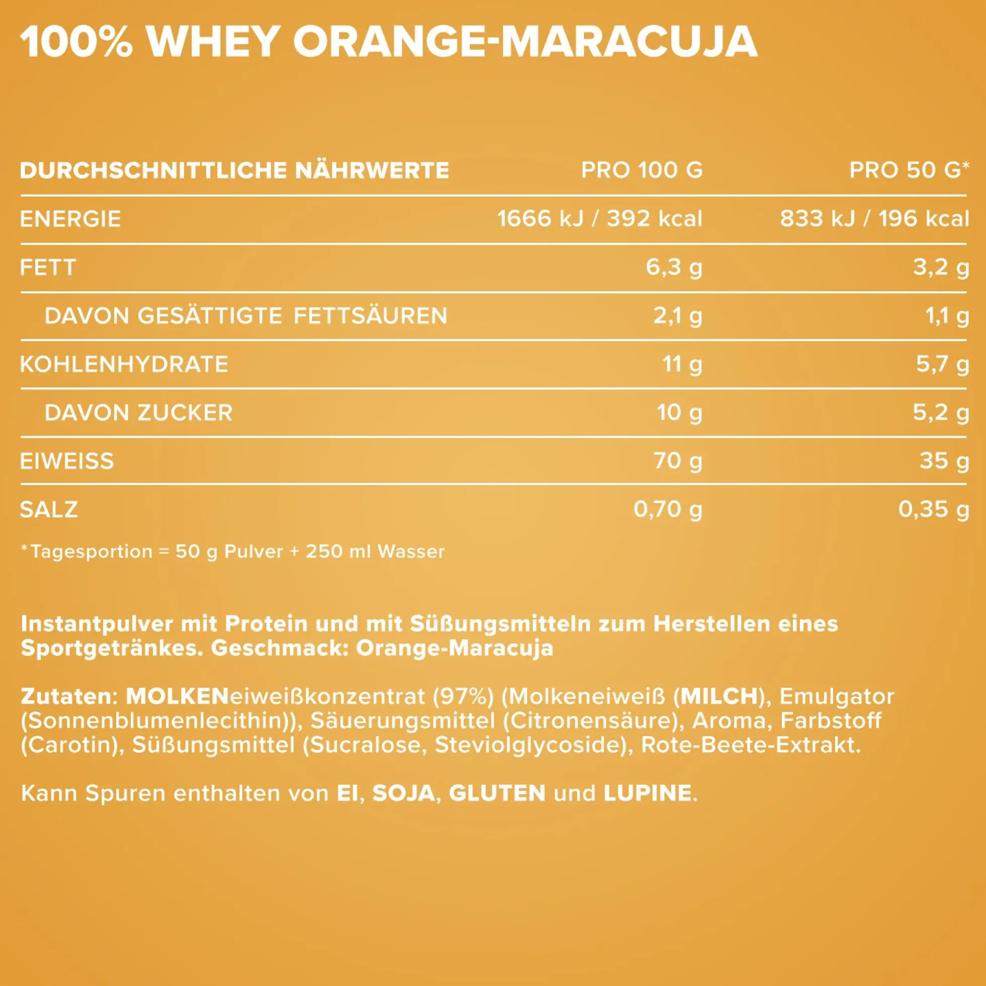100% Whey Protein (500g)