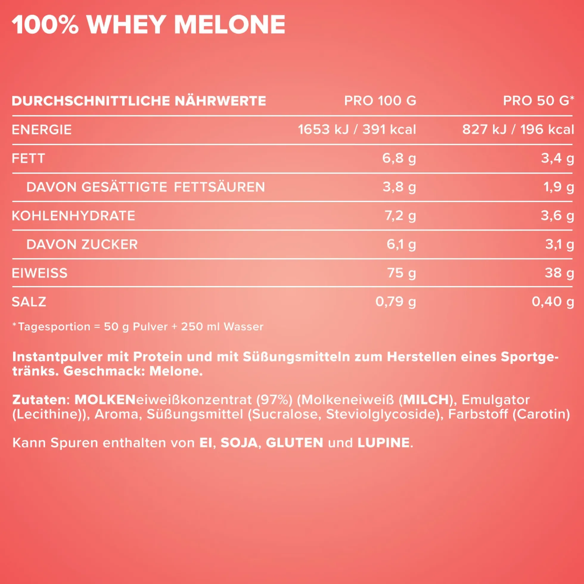100% Whey Protein (500g)