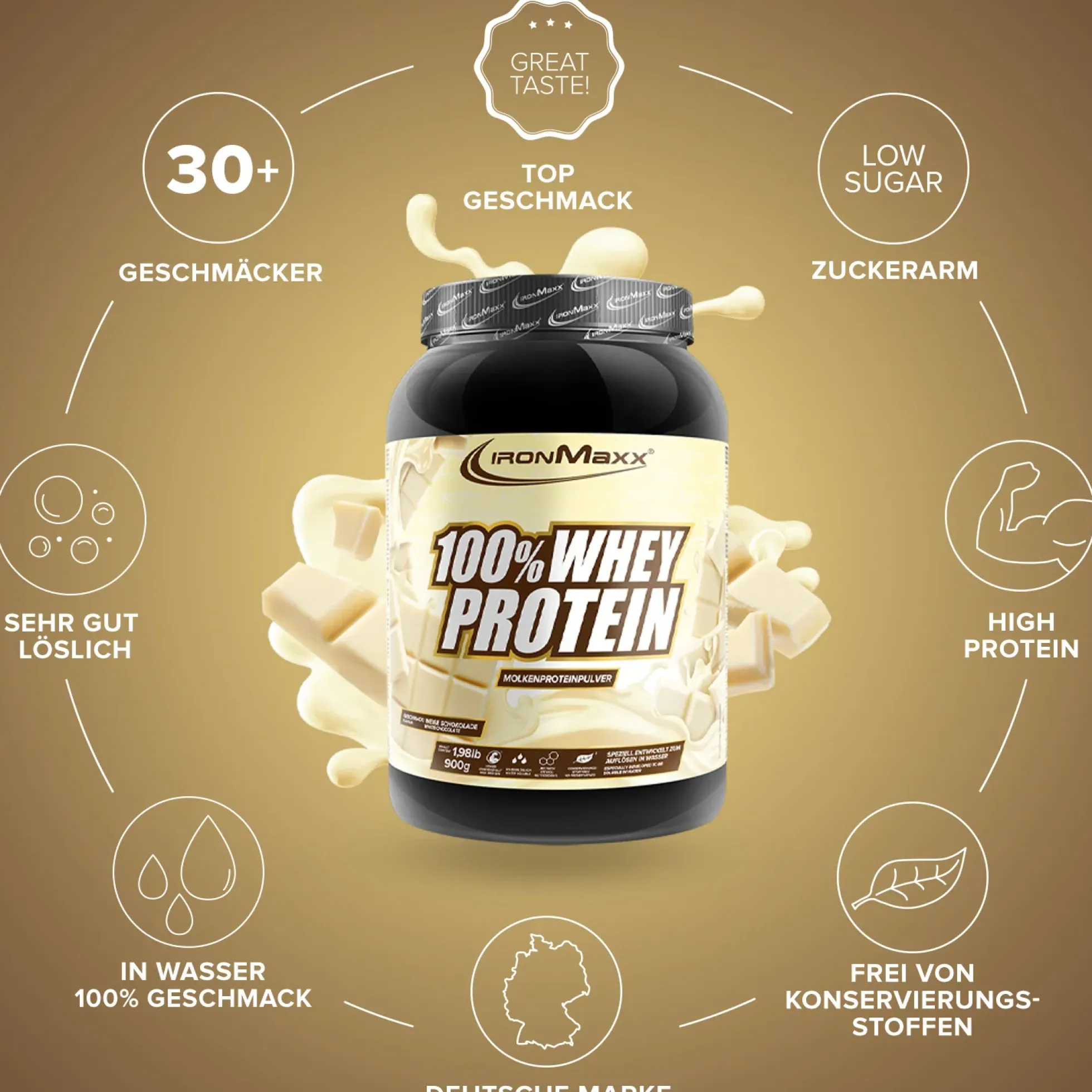 100% Whey Protein (900g)