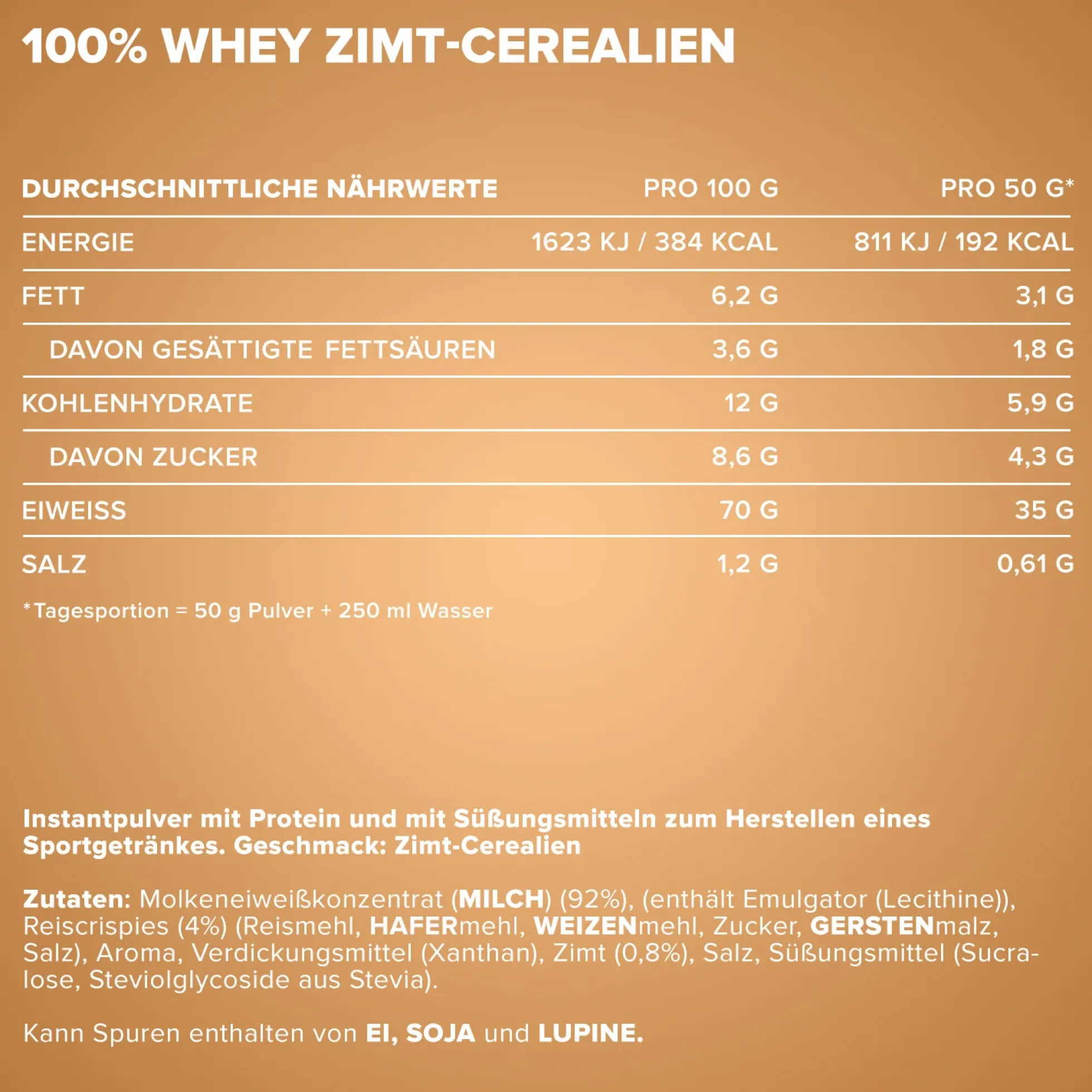100% Whey Protein (500g)