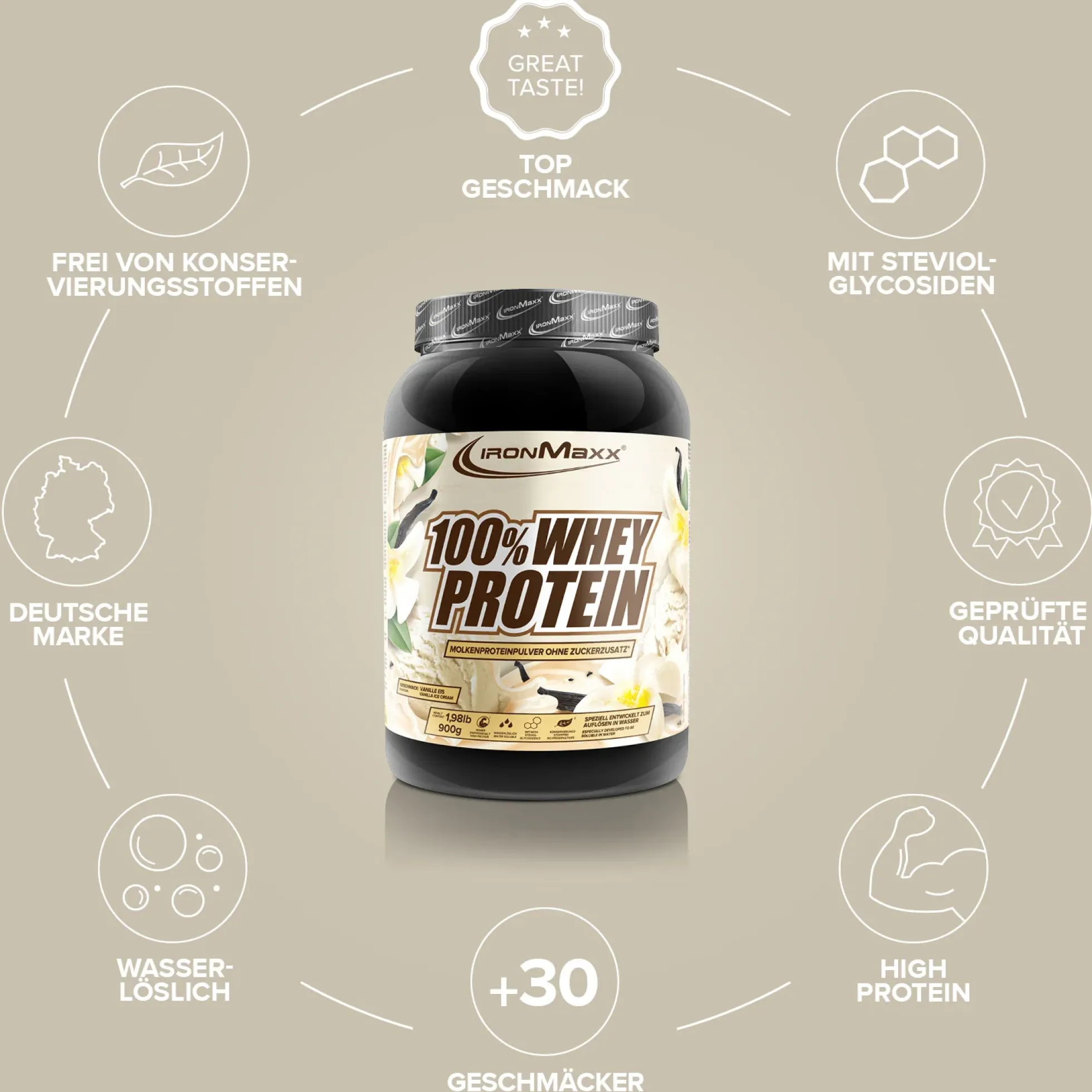 100% Whey Protein (900g)