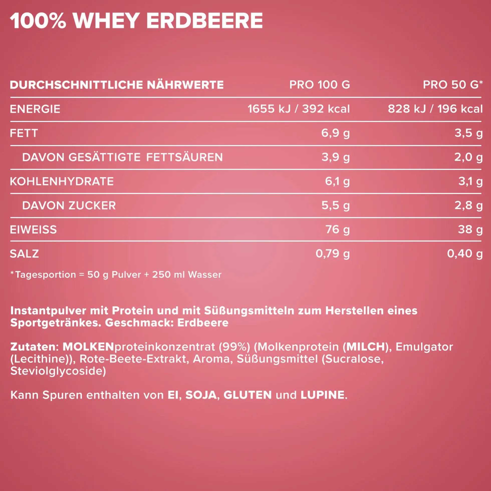 100% Whey Protein (500g)