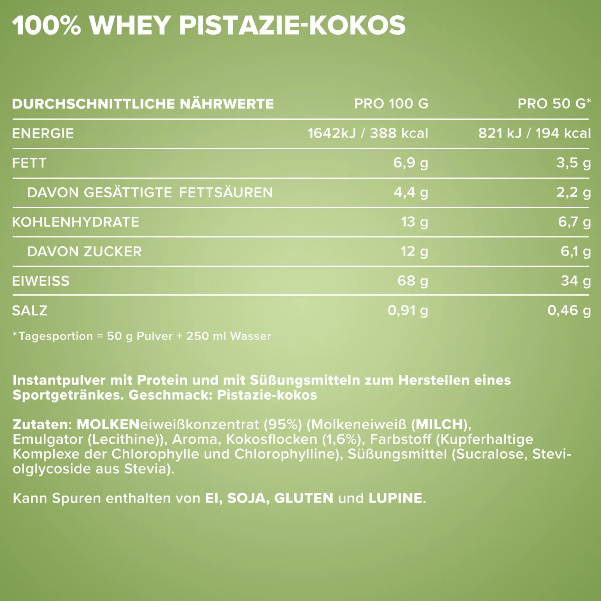 100% Whey Protein (500g)