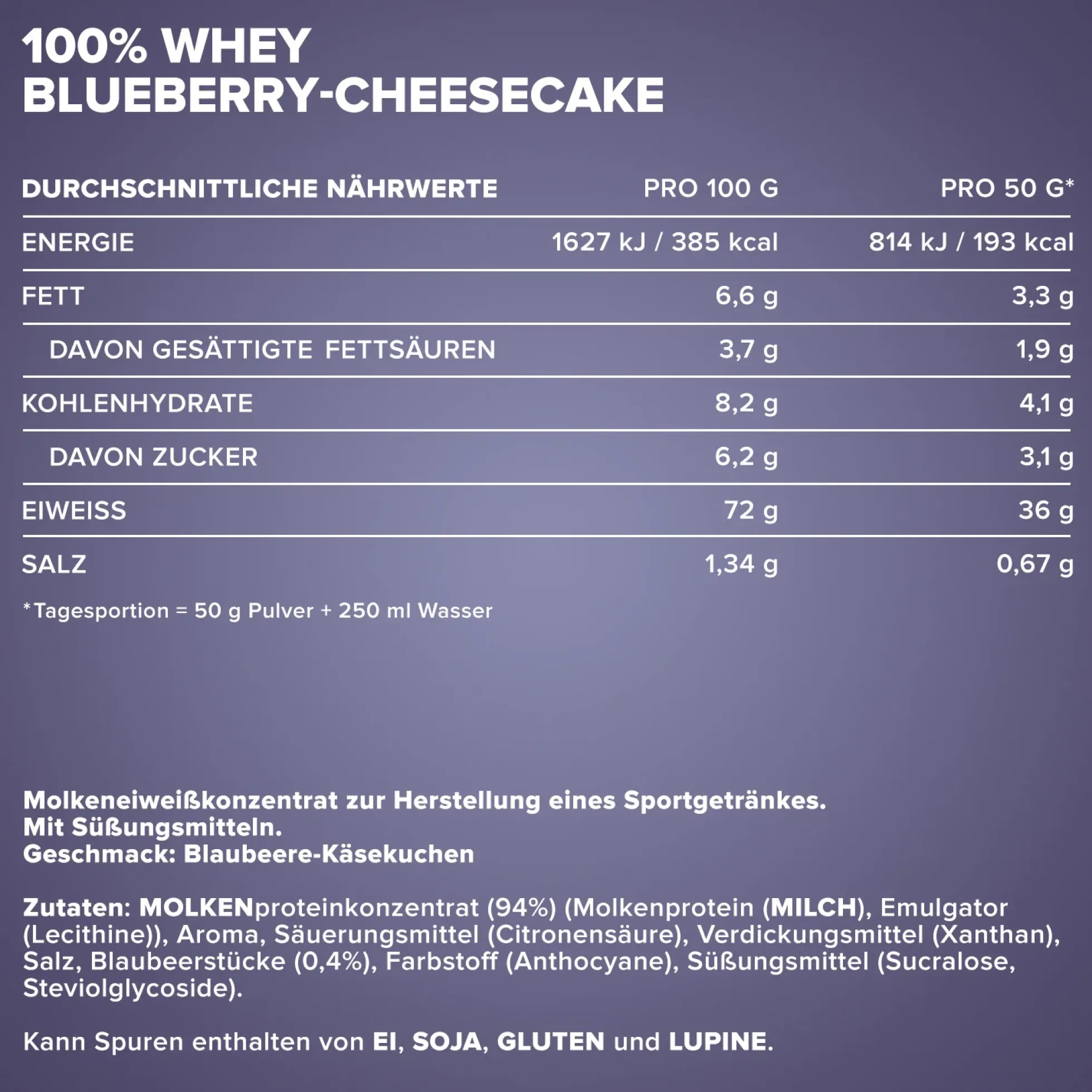 100% Whey Protein (500g)