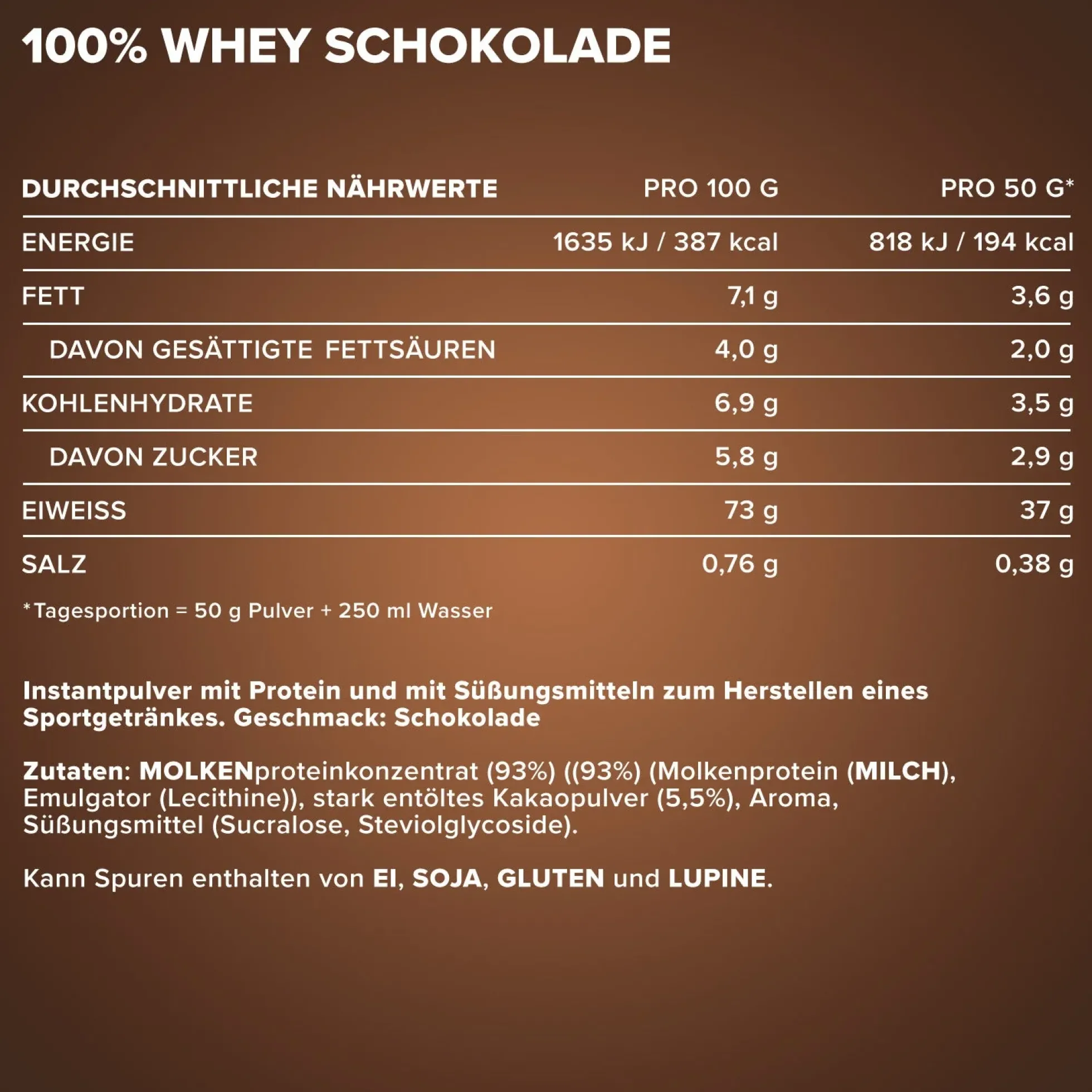 100% Whey Protein (500g)
