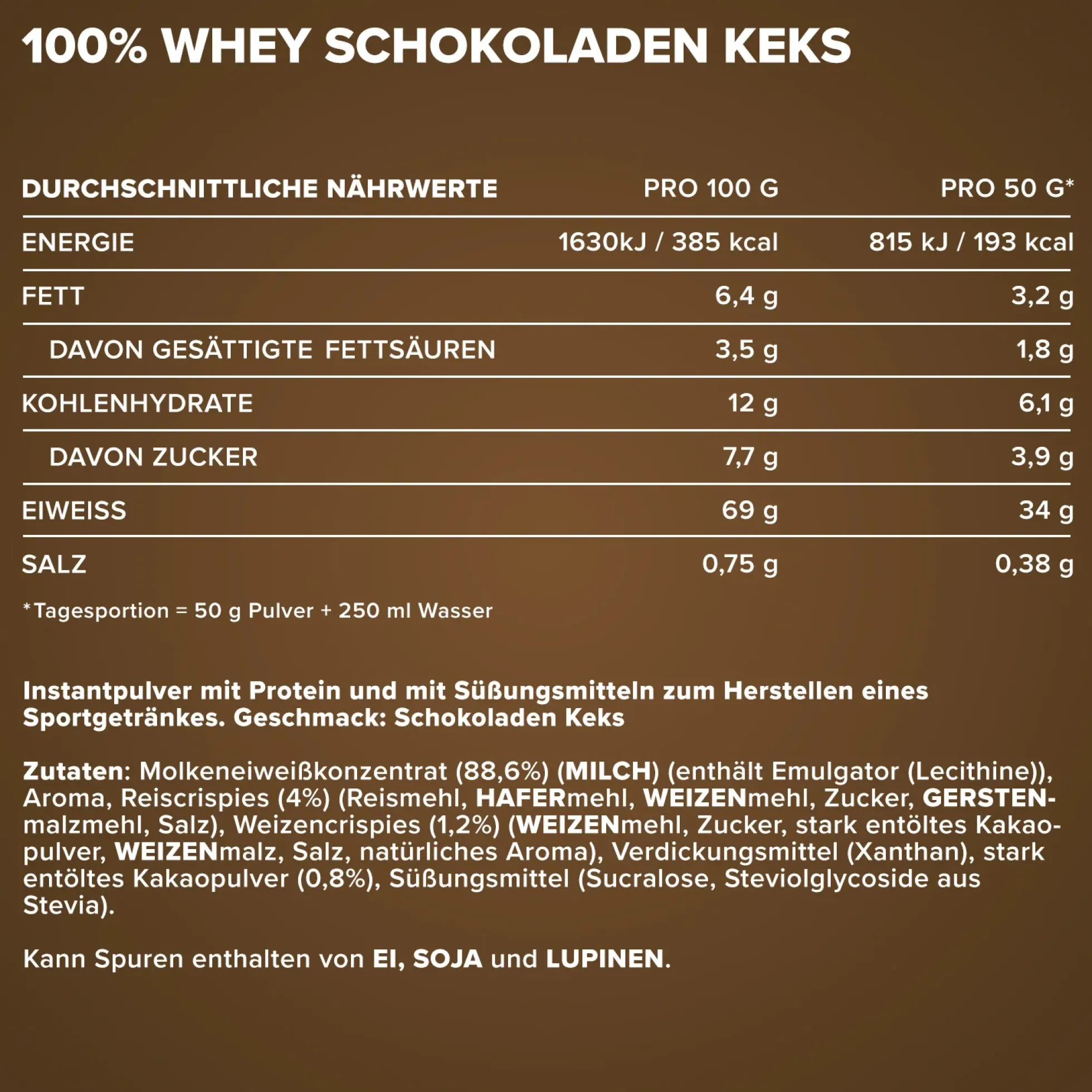 100% Whey Protein (500g)