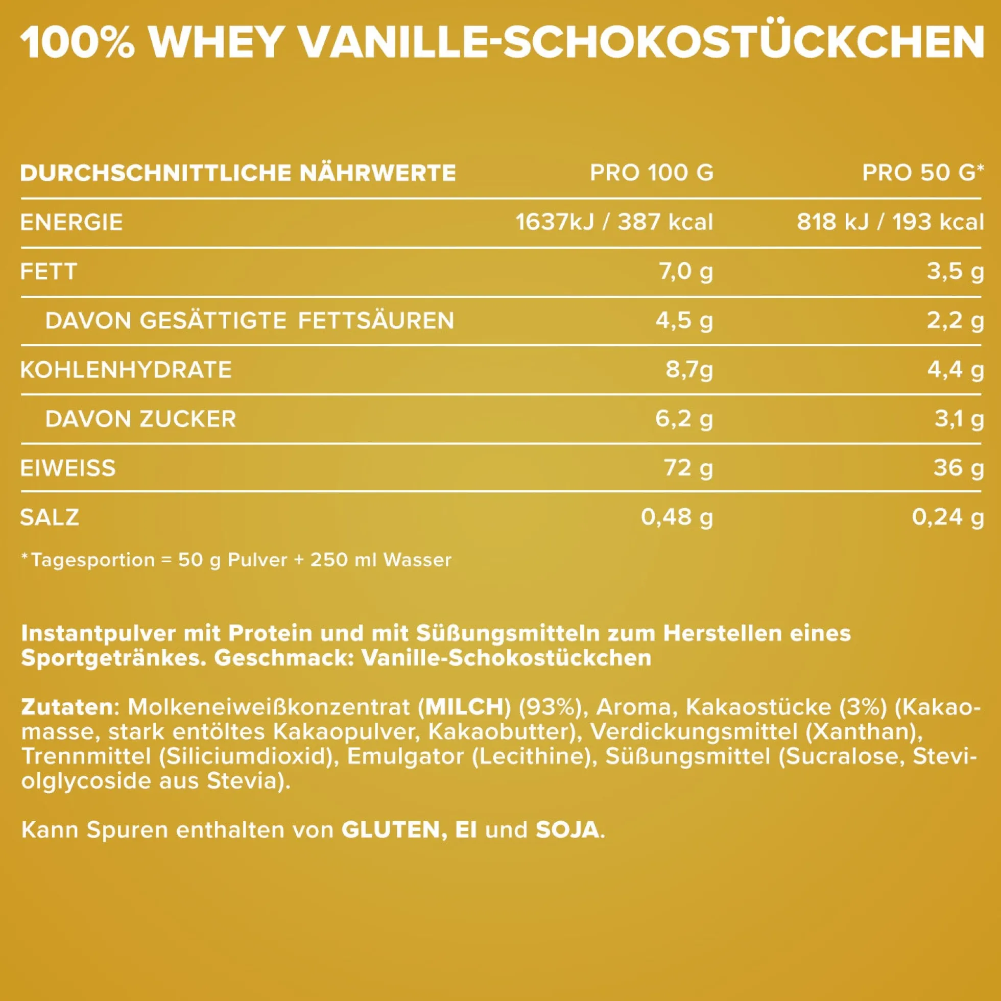 100% Whey Protein (500g)
