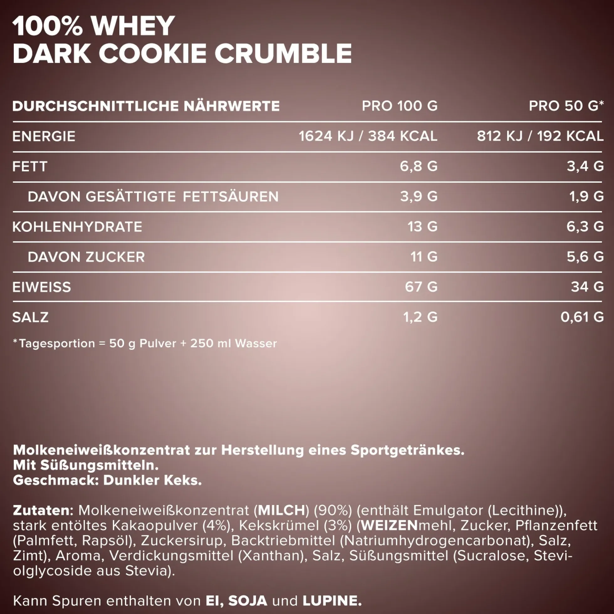 100% Whey Protein (500g)