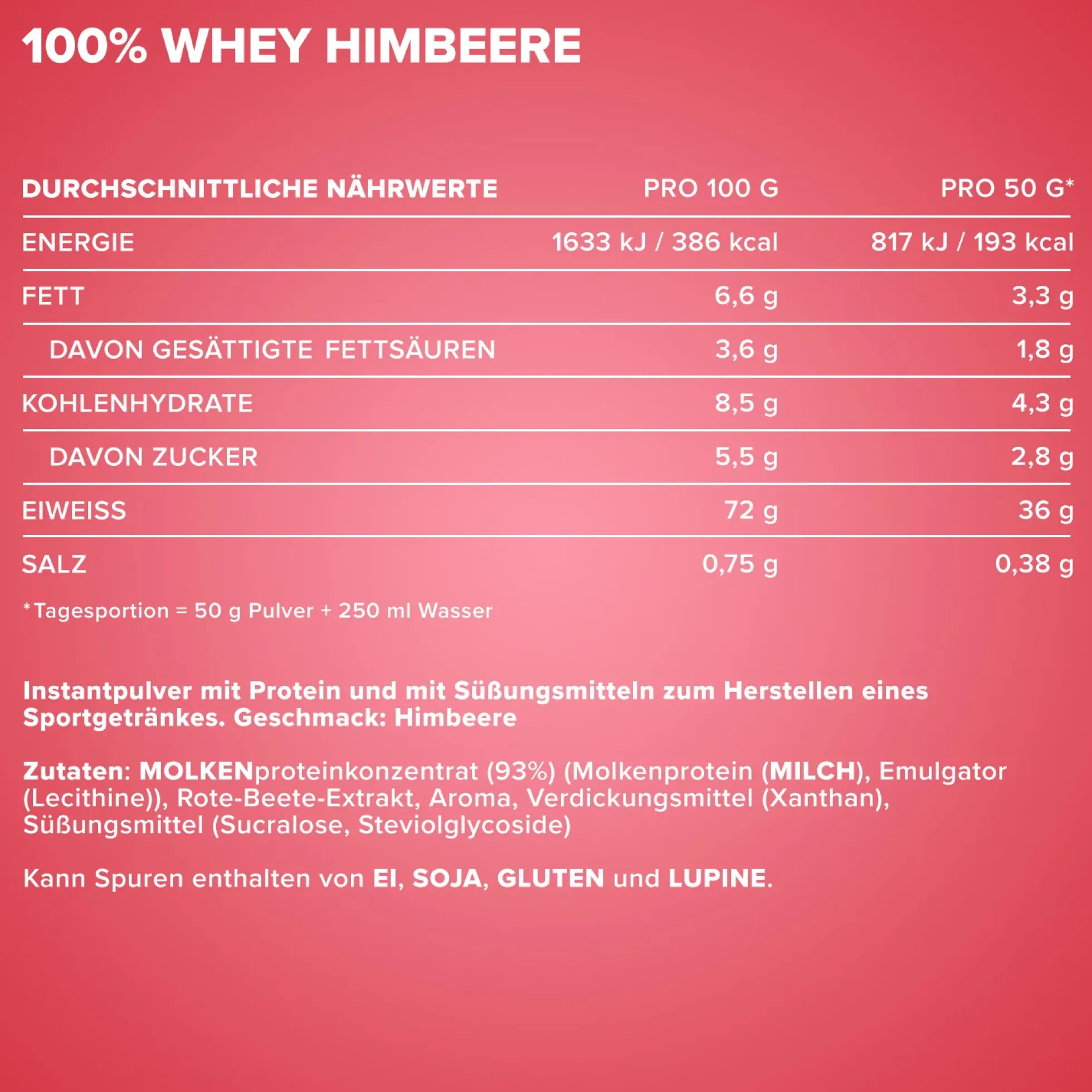 100% Whey Protein (500g)
