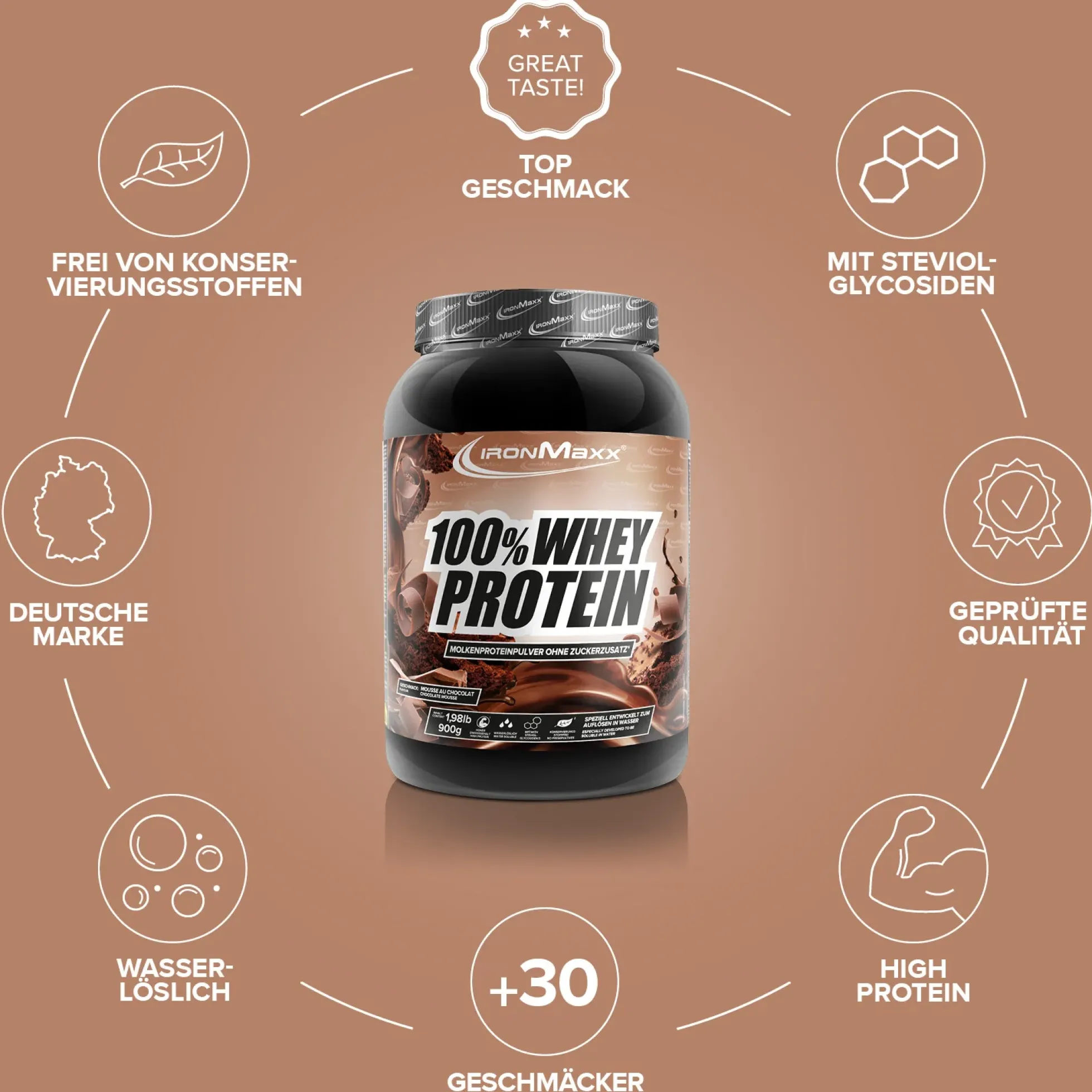 100% Whey Protein (900g)