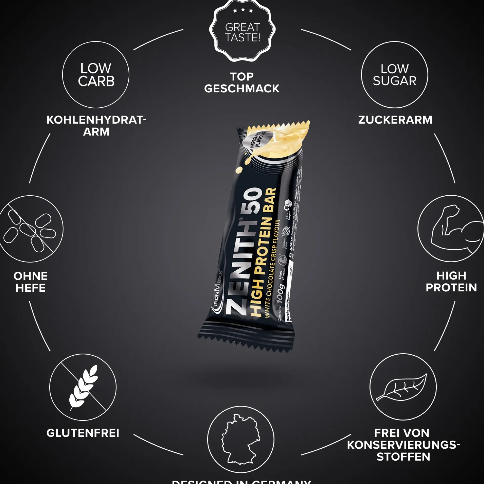 ZENITH® 50 Protein Riegel (100g)