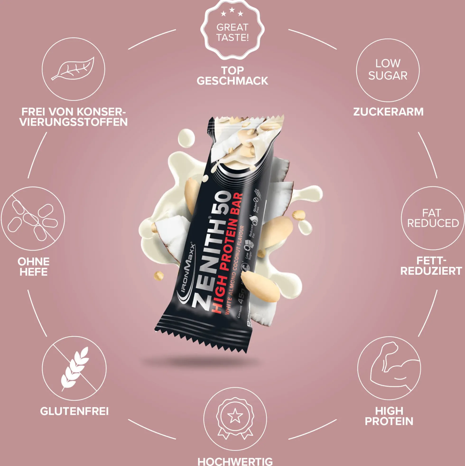 ZENITH® 50 Protein Riegel (45g)