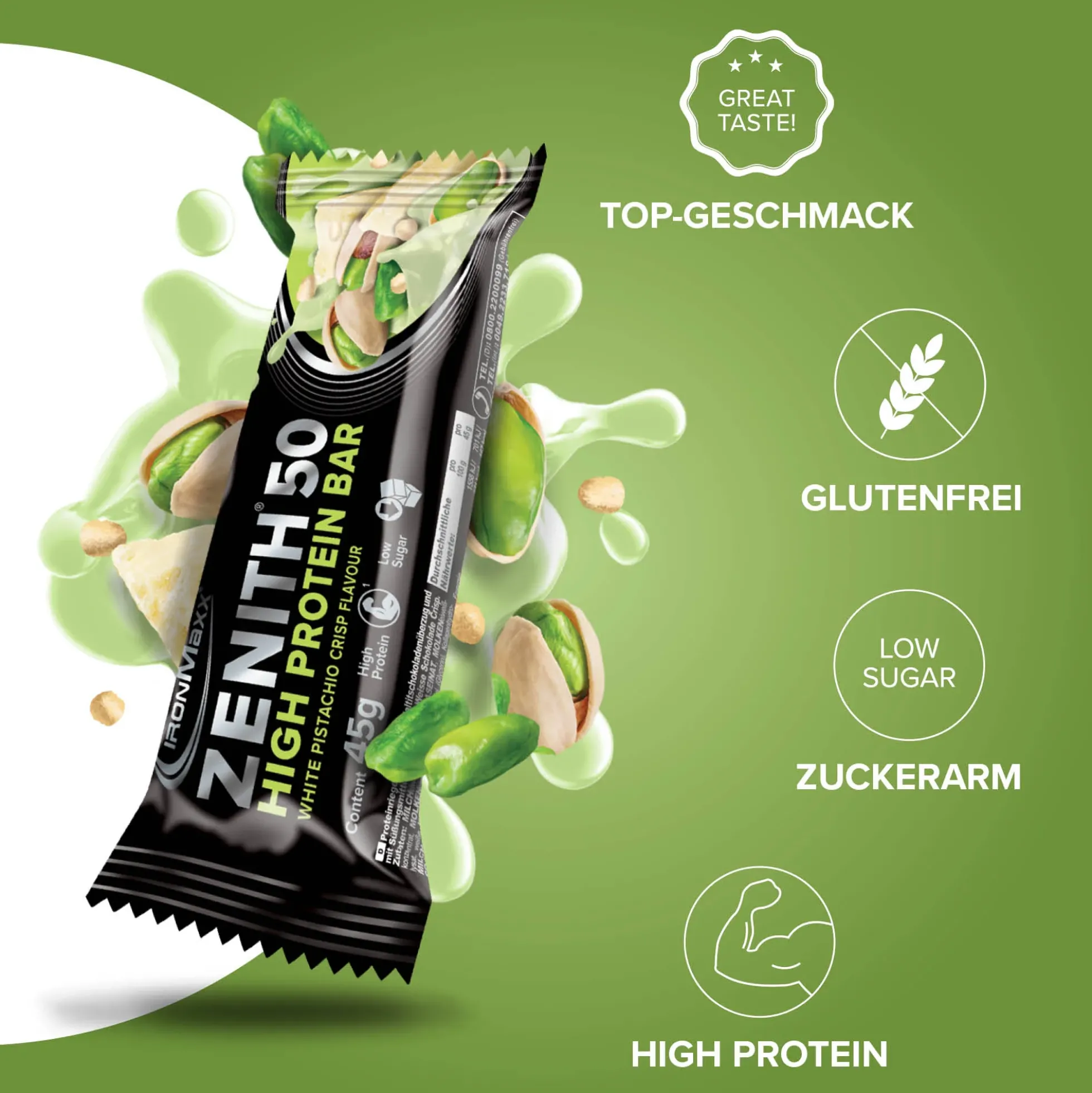 ZENITH® 50 Protein Riegel (45g)