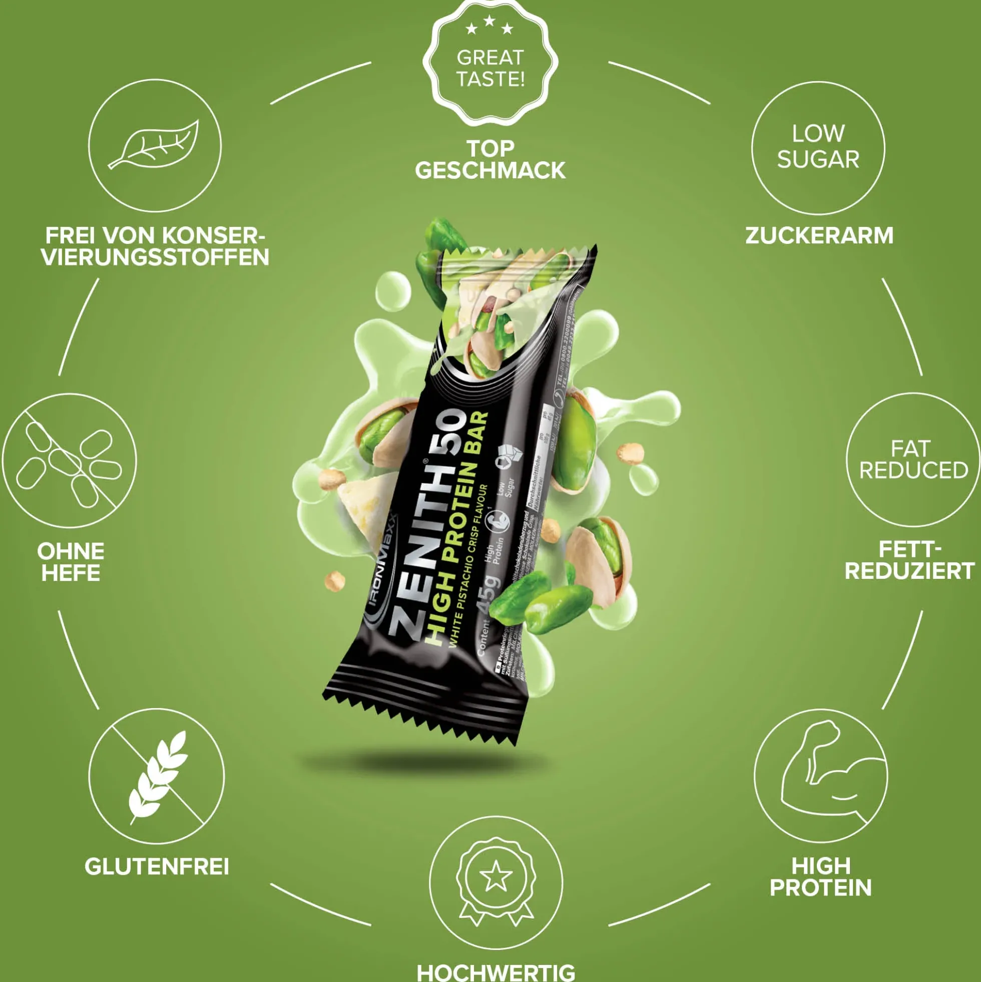 ZENITH® 50 Protein Riegel (45g)
