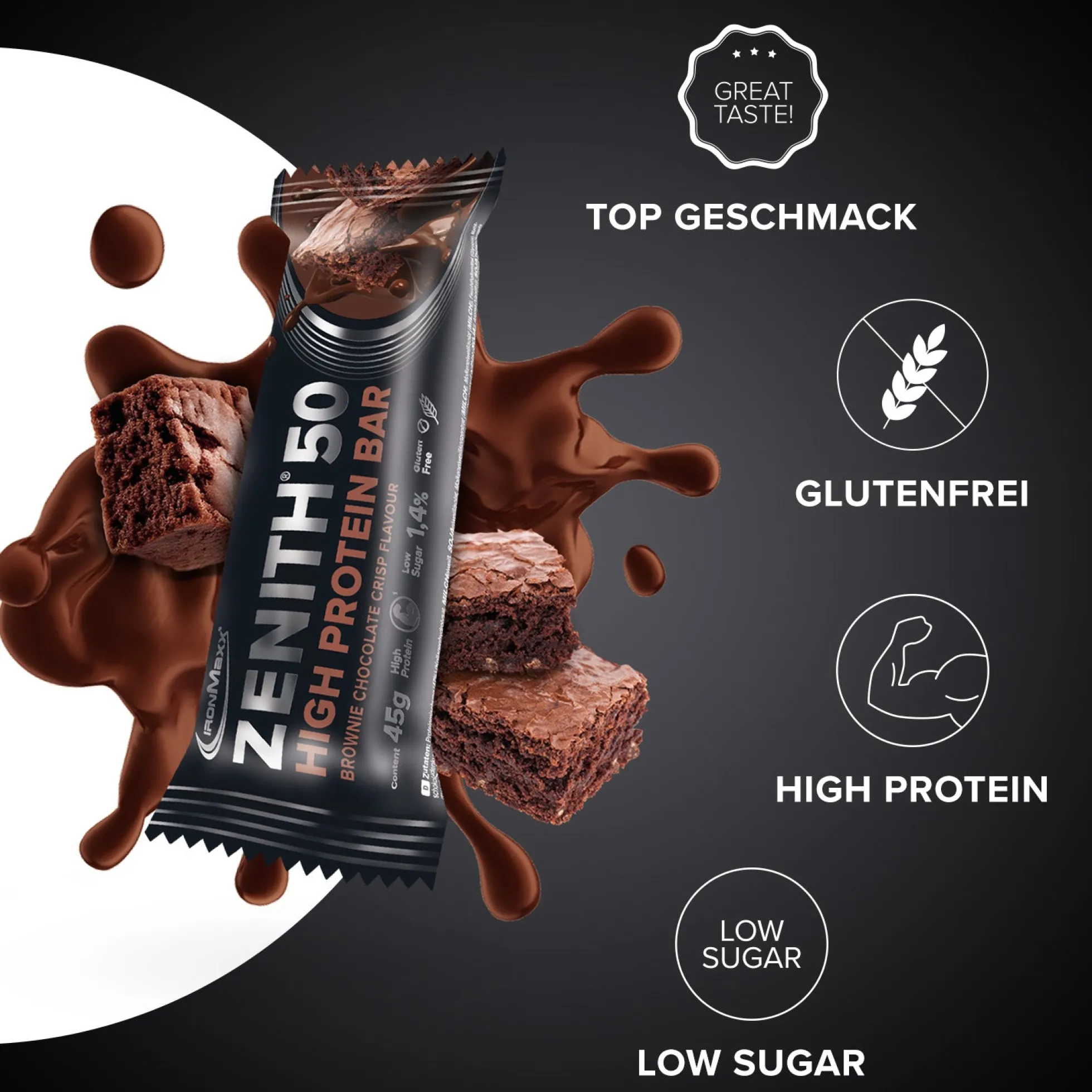 ZENITH® 50 Protein Riegel (45g)