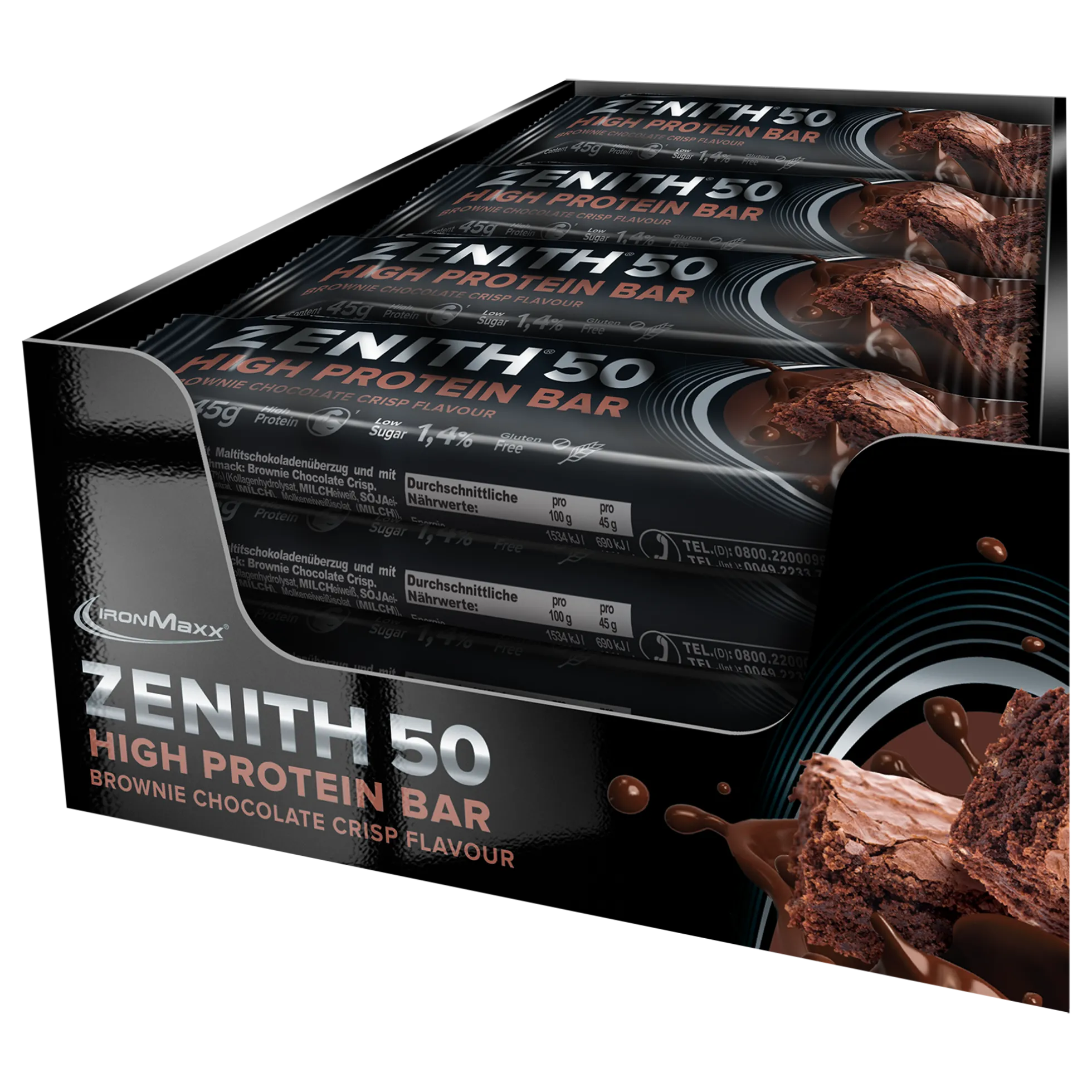 ZENITH® 50 Protein Riegel (16x45g)