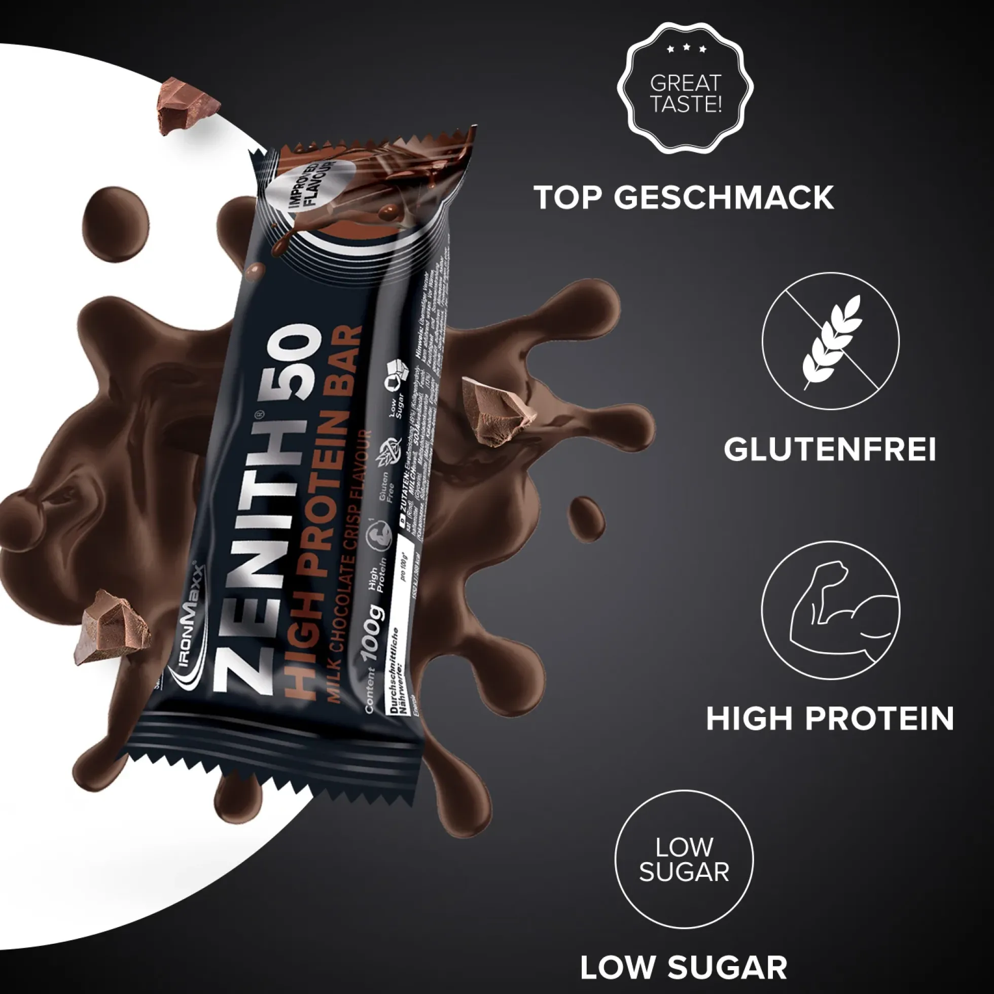 ZENITH® 50 Protein Riegel (12x100g)