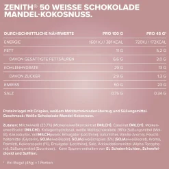 ZENITH® 50 Protein Riegel (16x45g)